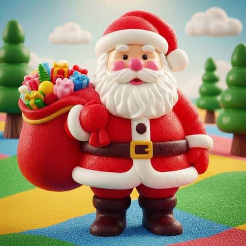 Santa Claus Giant Gummy Candy Figurine