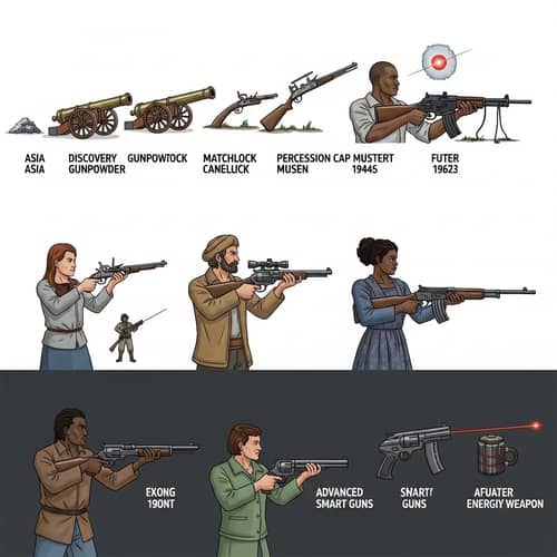 Evolution of Firearms: From Ancient Cannons to Futuristic Laser Weapons