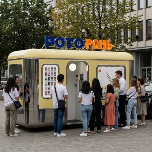 Urban Photobooth in Kaliningrad | Retro with Modern Twist