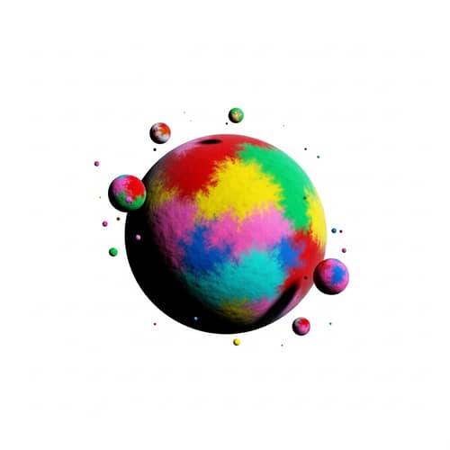 Ethereal Alien Landscape Painting | Vivid Colors Displayed
