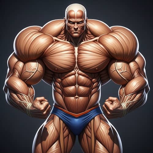 Dynamic Superhuman with Massive Muscles - Strength Personified