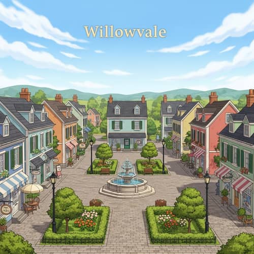 Willowvale Village: Charming Homes & Cobblestone Streets