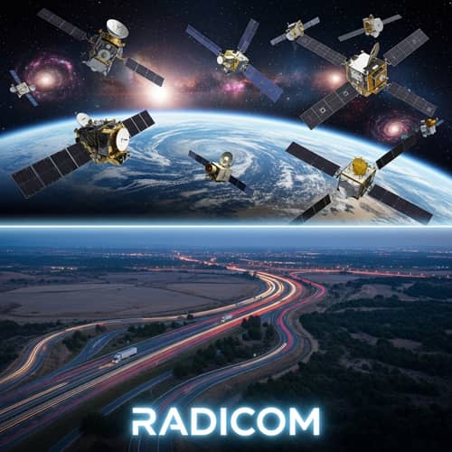 RADICOM: Satellites and Trucks in Motion
