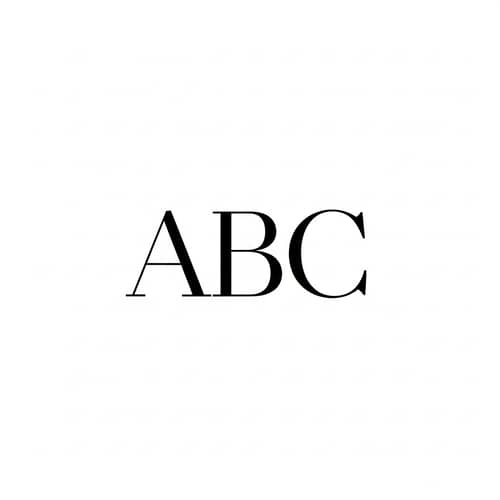Black Minimalist Letters Collection