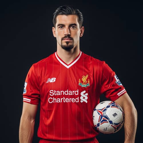 Vintage Football Legend in Liverpool Jersey | Team Spirit Icon