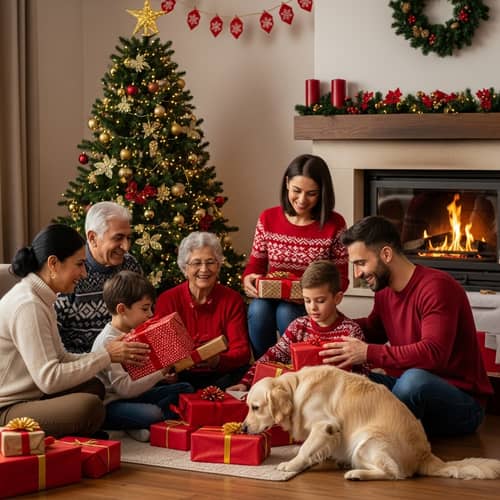 Multicultural Family Christmas Celebration | Glistening Tree & Joyful Moments