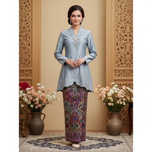 Malay Women's Baju Kurung: Elegant Traditional Attire