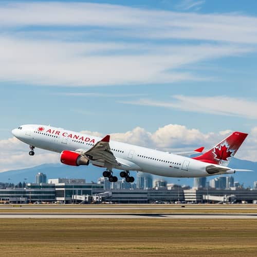 Air Canada Airliner Taking Off | Clean Motion Picture