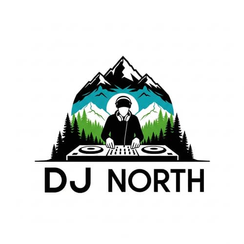 Minimalistic DJ Logo Design for North Wilderness Company | 4K Resolution
