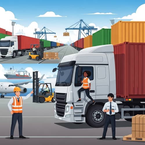 Modern Industrial Freight Transportation: Vast, Colorful, and Organized