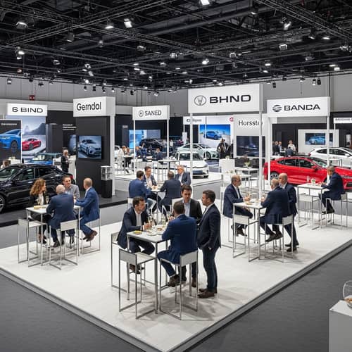 Luxury Automotive Exhibits at Exclusive Conference Center