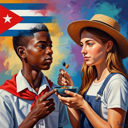 Cultural Exchange & Connection: Cuban-American Teenagers in Vibrant Art