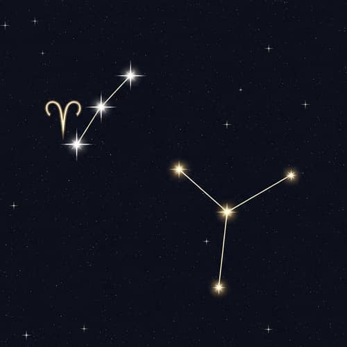 Aries and Virgo Constellations: Night Sky Spectacle