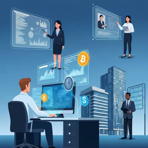 Cryptocurrency Adoption & Digital Solutions | Innovative City Scene