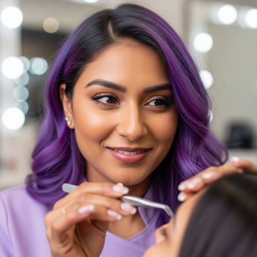 South Asian Eyelash Stylist with Passion for Work