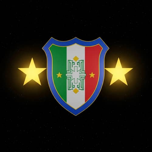Two Golden Stars with Inter Scudetto in Center