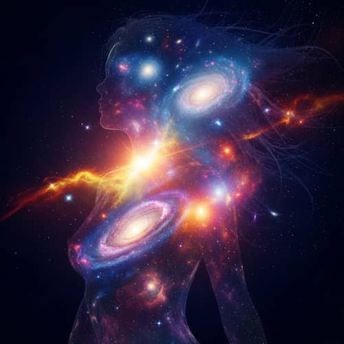 Surreal Woman of Stardust and Light | Digital HDR Art