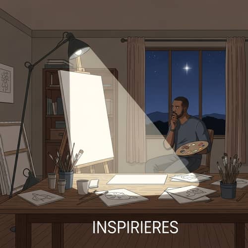 Inspiration - A Bright Light in the Artist's Studio