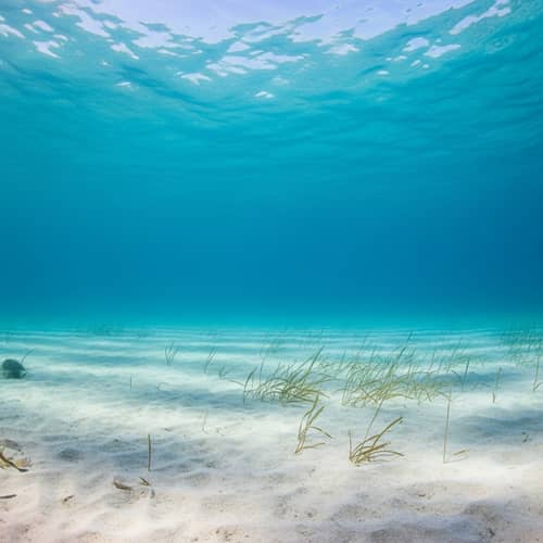 Crystal Clear Serenity of Empty Ocean