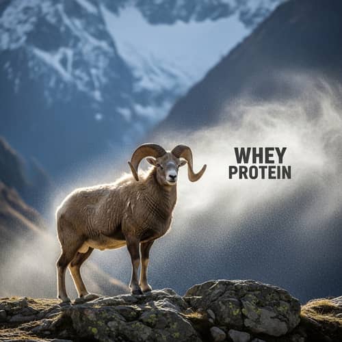 Mountain Sheep Whey Protein Power | Health & Fitness Symbol
