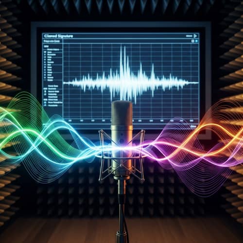 AI Voices Diversity | Soundproof Room with Futuristic Microphone