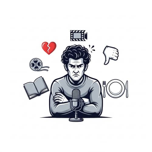Kevin Hates Everything: Frustrated Critique Podcast Logo