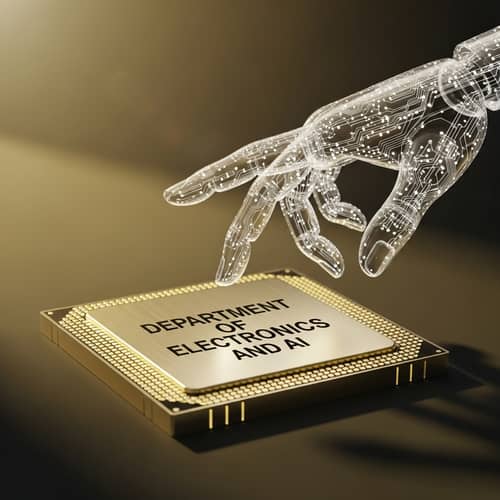 AI Hand Touching CPU - Electronics & AI Dept