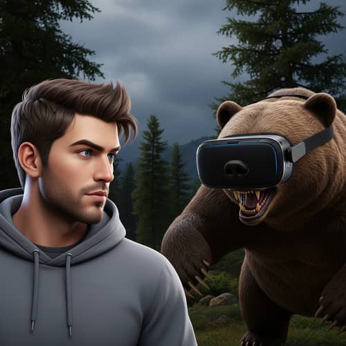 Virtual Reality Contest: Vegetta777 vs Grizzly Bear!