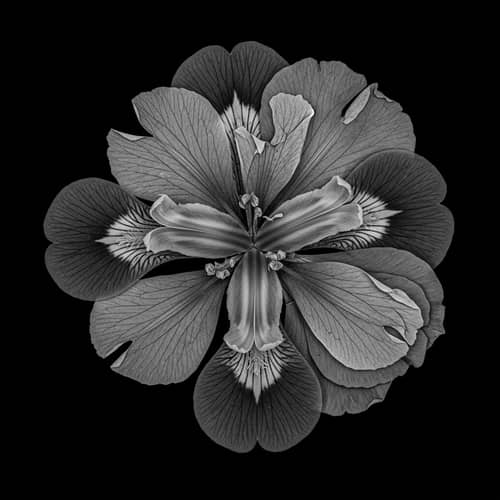 Intricately Pressed Chimera Flower Photo