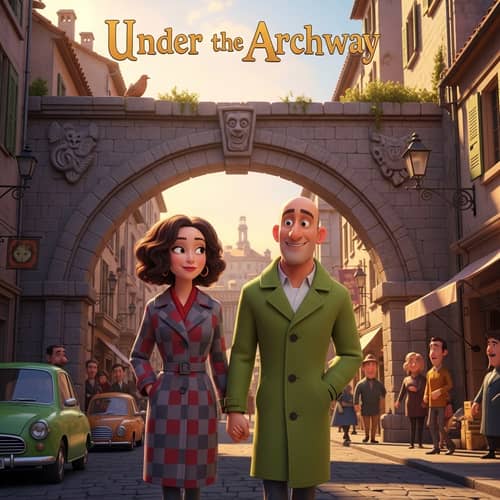 Pixar-Style Poster of a Couple Adventure