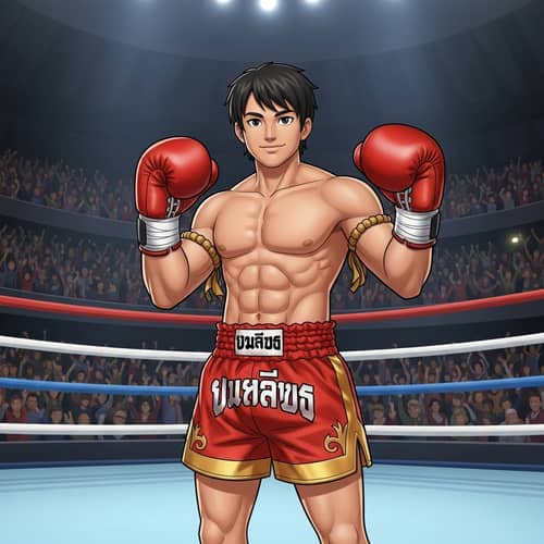 Rodtang Jitmuangnon as cartoon | Thai Champion