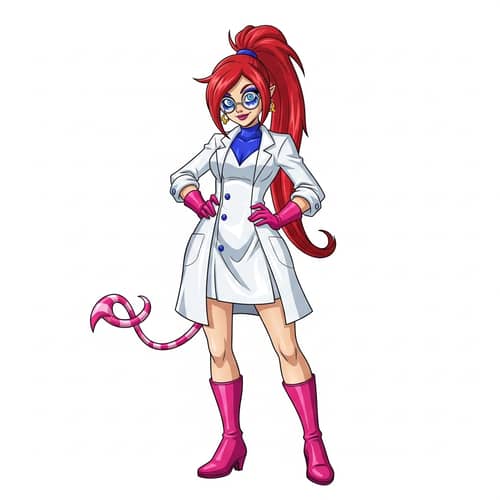 Android 21: Radiant Red-Haired Female Character