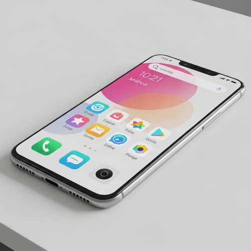 Sleek Smartphone with Minimalist Design
