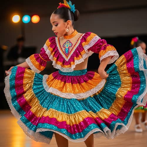 Bachata Dance Performance by Young Hispanic Girl