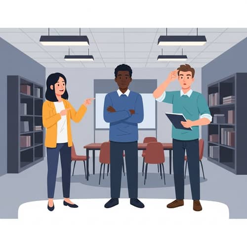 Diverse Nonverbal Communication Examples in Indoor Setting