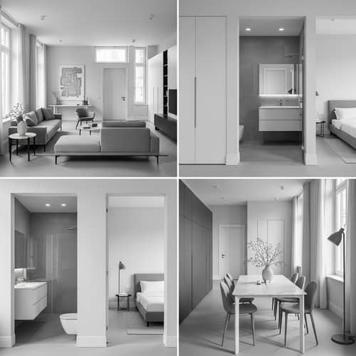 Minimalist Italian Interior Design | 140 Sqm, 4 Beds, 2 Baths