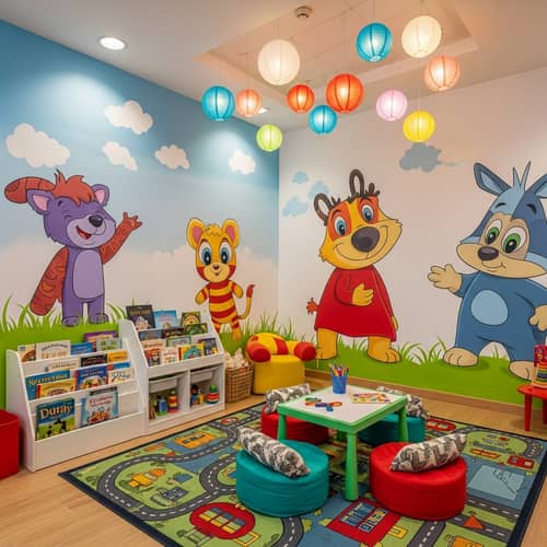 Kids' Play Corner at Hotel | Vibrant Decor & Fun Activities