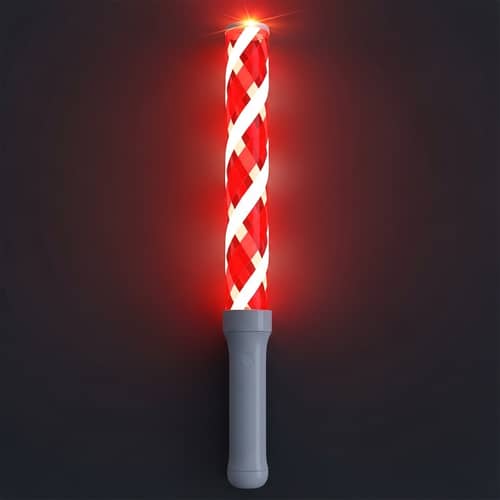 Vibrant Red and White Lightstick for Events