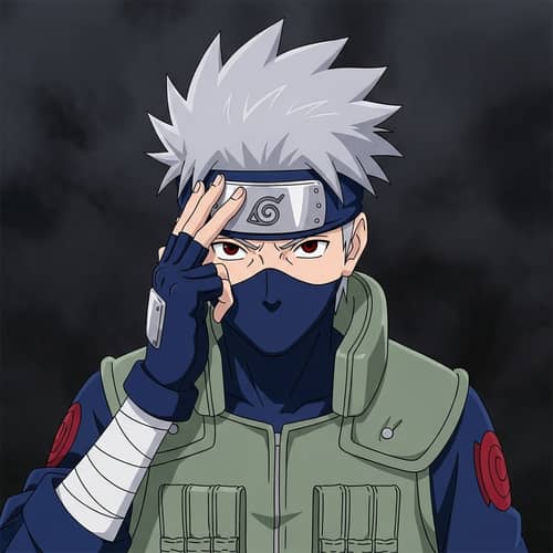Kakashi: Mysterious Anime Ninja with Silver Spiky Hair