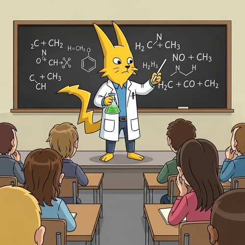 Pikachu Chemistry Master - Fun Learning Experience