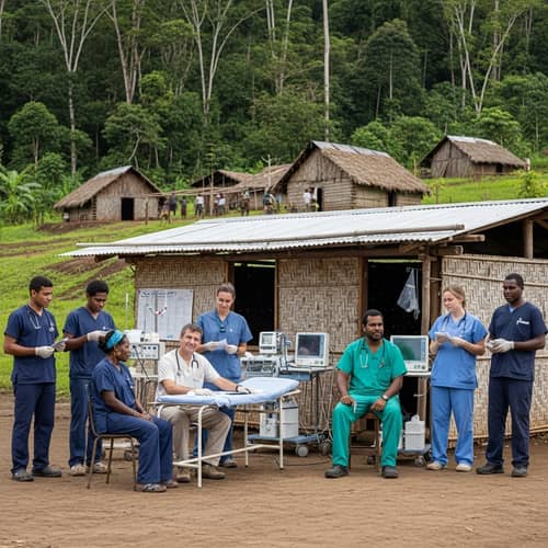 Diverse Healthcare Collaboration in Papua New Guinean Village