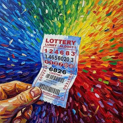 Post-Impressionism Oil Painting | Fortunate Lottery Ticket