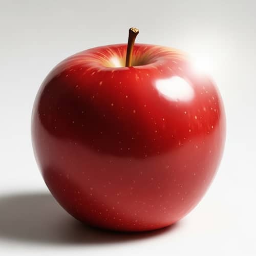 Fresh Red Apple Vector Illustration