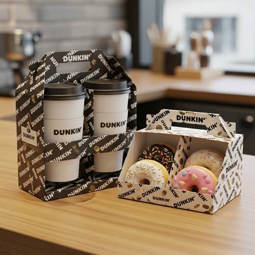Dunkin Takeout Packaging: Practical & Attractive Design for Coffee & Donuts