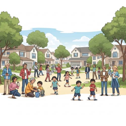 Close-Knit Community - Friendship and Unity