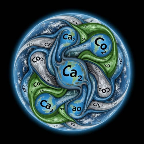 Carbon Sequestration Process - Abstract Representation