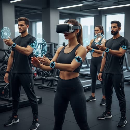 Futuristic Fitness Evolution with Wearables, VR & AI Training 2024
