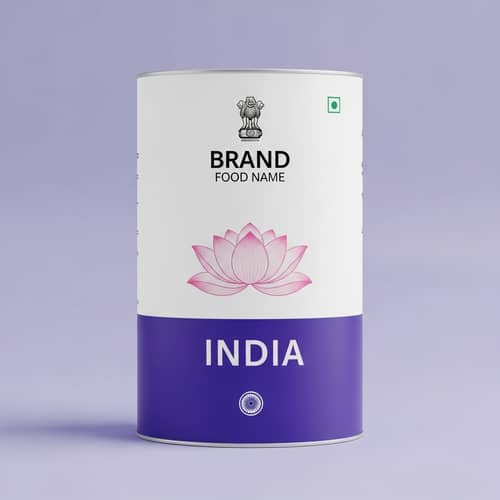 Minimalist Pasta Food Label - Janeia Brand Inspired by India