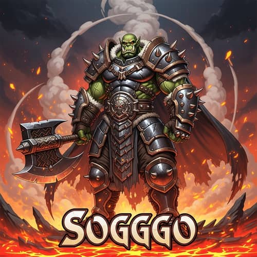 Orc Warrior Anime Style Art | Soggo Fantasy Illustration