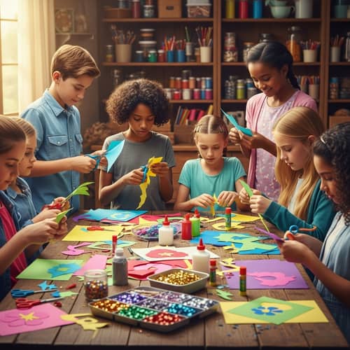 Diverse Kids' Craft Project | Creative Crafting for Children